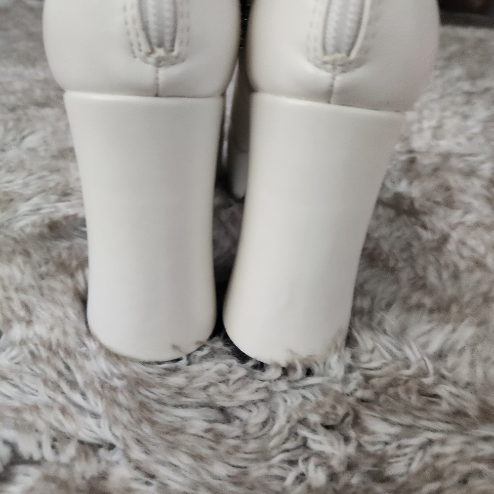 Sugar Thrillz Dolls Kill Twinkle Love Platform Boots White Women's - Picture 4 of 11